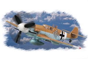 Bf109G-2/Trop. Збірна пластикова модель. 1/72 HOBBY BOSS 80224