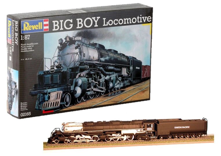 Big Boy Locomotive. Збірна модель паровоза в масштабі 1/87. REVELL 02165 від компанії Хоббінет - збірні моделі - фото 1