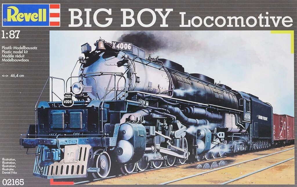 Big Boy Locomotive. Збірна модель паровоза в масштабі 1/87. REVELL 02165 від компанії Хоббінет - збірні моделі - фото 1