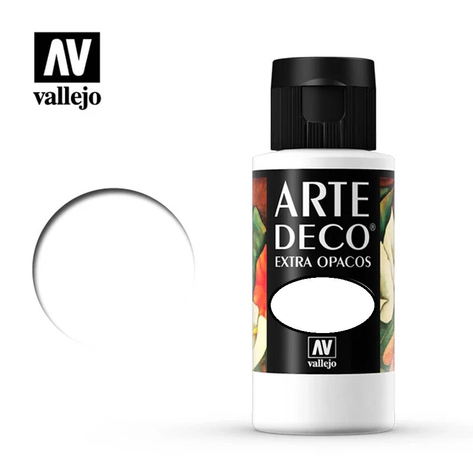 Біла глазур. Фарба водорозчинна White Glaze 60мл. VALLEJO ARTE DECO 85540 від компанії Хоббінет - збірні моделі - фото 1