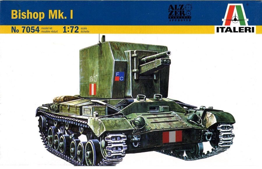 BISHOP MK.1. Збірна модель танка в масштабі 1/72. ITALERI 7054 від компанії Хоббінет - збірні моделі - фото 1