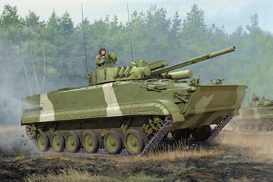 БМП-3. Збірна модель у масштабі 1/35. TRUMPETER 01528 від компанії Хоббінет - збірні моделі - фото 1