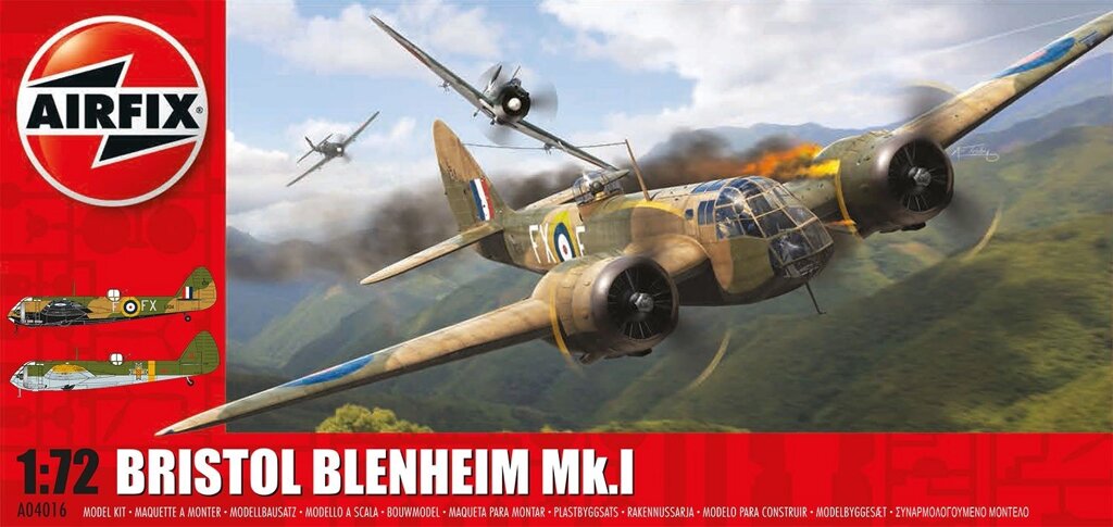 Bristol Blenheim Mk.1. Збірна модель літака в масштабі 1/72. AIRFIX 04016 від компанії Хоббінет - збірні моделі - фото 1