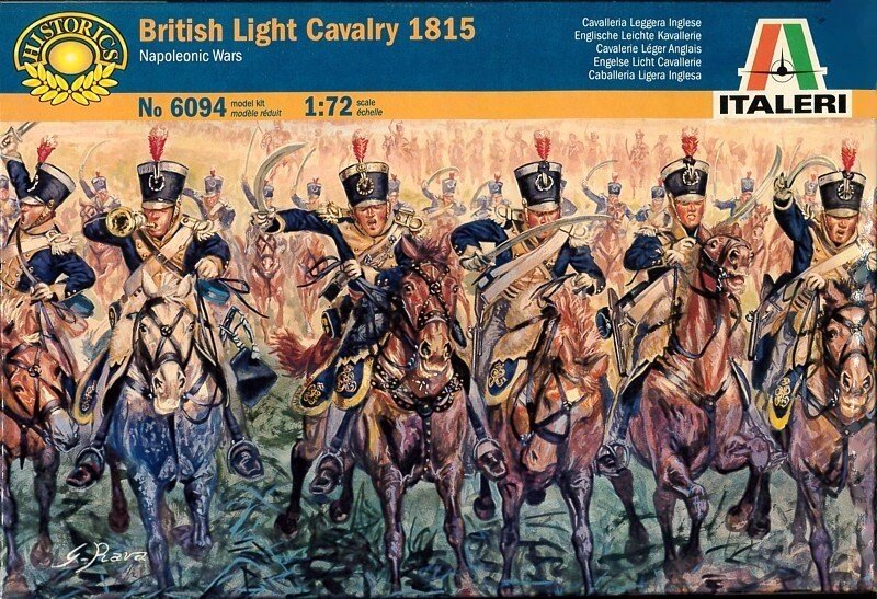 Британська легка кавалерія 1815 року. 1/72 ITALERI 6094 від компанії Хоббінет - збірні моделі - фото 1