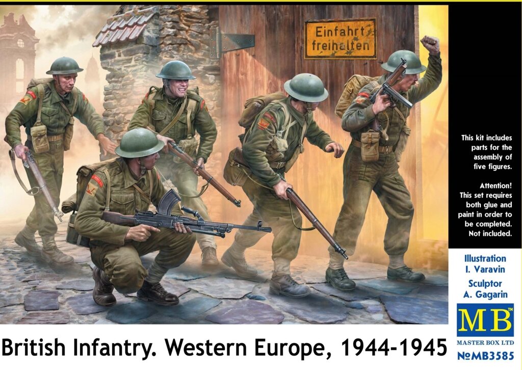 Британська піхота. Західна Європа, 1944-1945 рр. 1/35 MASTER BOX 3585 від компанії Хоббінет - збірні моделі - фото 1