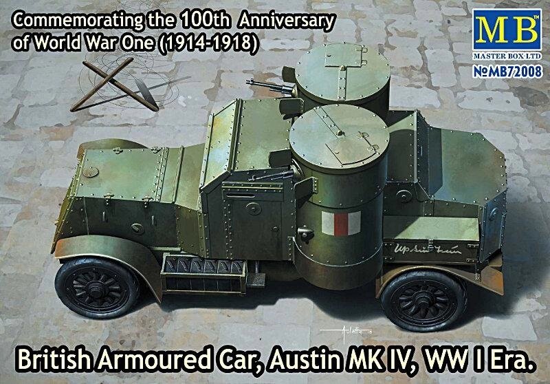 Британський броньований автомобіль Остін, MK IV. 1/72 MASTER BOX 72008 від компанії Хоббінет - збірні моделі - фото 1