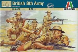 British 8th army, world war II. 1/72 italeri 6077