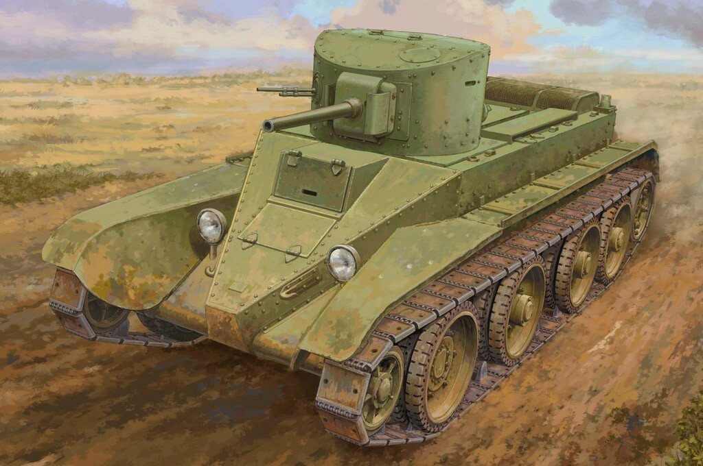 БТ-2 радянський середній танк. Збірна модель в масштабі 1/35. HOBBY BOSS 84515 від компанії Хоббінет - збірні моделі - фото 1