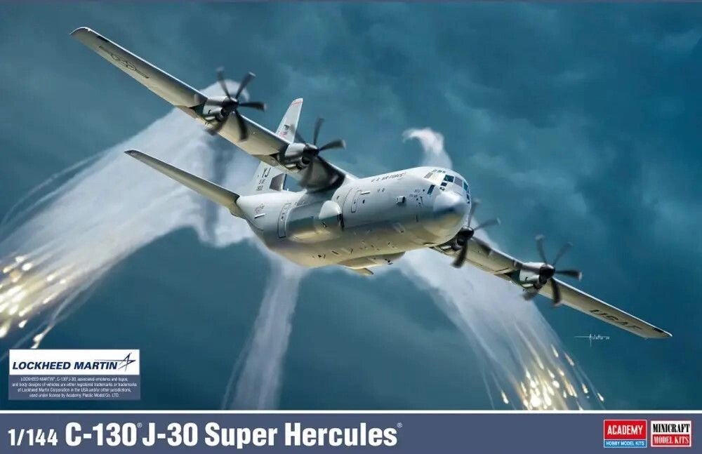 C-130 J-30 Super Hercules. Збірна модель літака у масштабі 1/144. ACADEMY 12631 від компанії Хоббінет - збірні моделі - фото 1