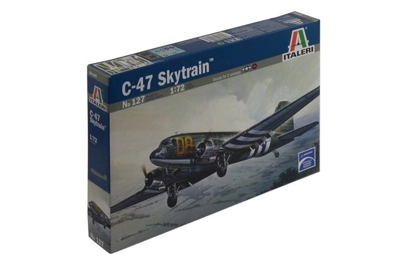 C-47 SKYTRAIN. Збірна модель літака в масштабі 1/72. ITALERI 127 від компанії Хоббінет - збірні моделі - фото 1