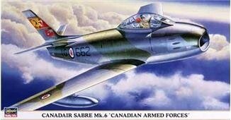 Canadair Sabre Mk 6 "Canadian Armed Forces". Збірна модель літака в масштабі 1/48. HASEGAWA 09680 від компанії Хоббінет - збірні моделі - фото 1