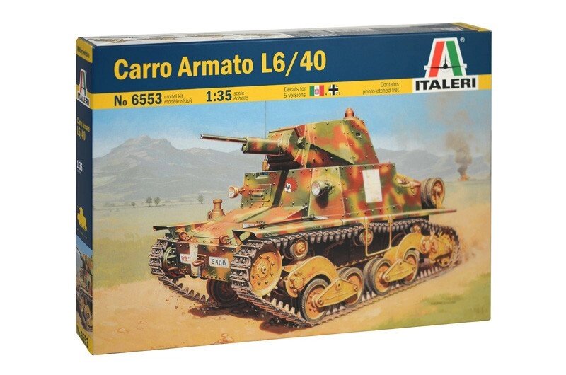 CARRO ARMATO L6 / 40. 1/35 ITALERI 6553 від компанії Хоббінет - збірні моделі - фото 1