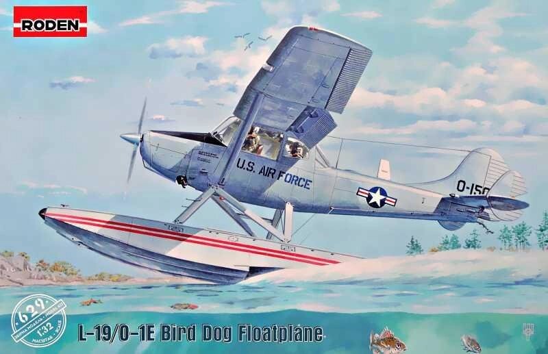 Cessna L-19 / O-1 Bird Dog Floatplane. 1/32 RODEN 629 від компанії Хоббінет - збірні моделі - фото 1