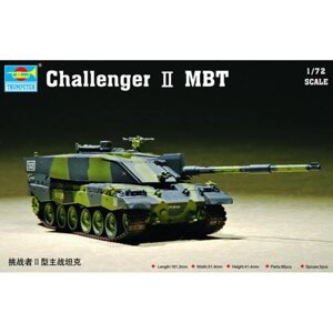 Challenger II MBT. Збірна модель танка у масштабі 1/72. TRUMPETER 07214