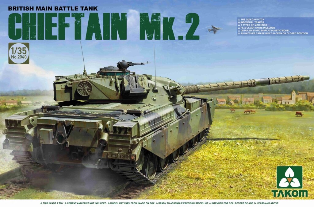 Chieftan Mk.2 модель британського танка для збірки TAKOM 2040 від компанії Хоббінет - збірні моделі - фото 1