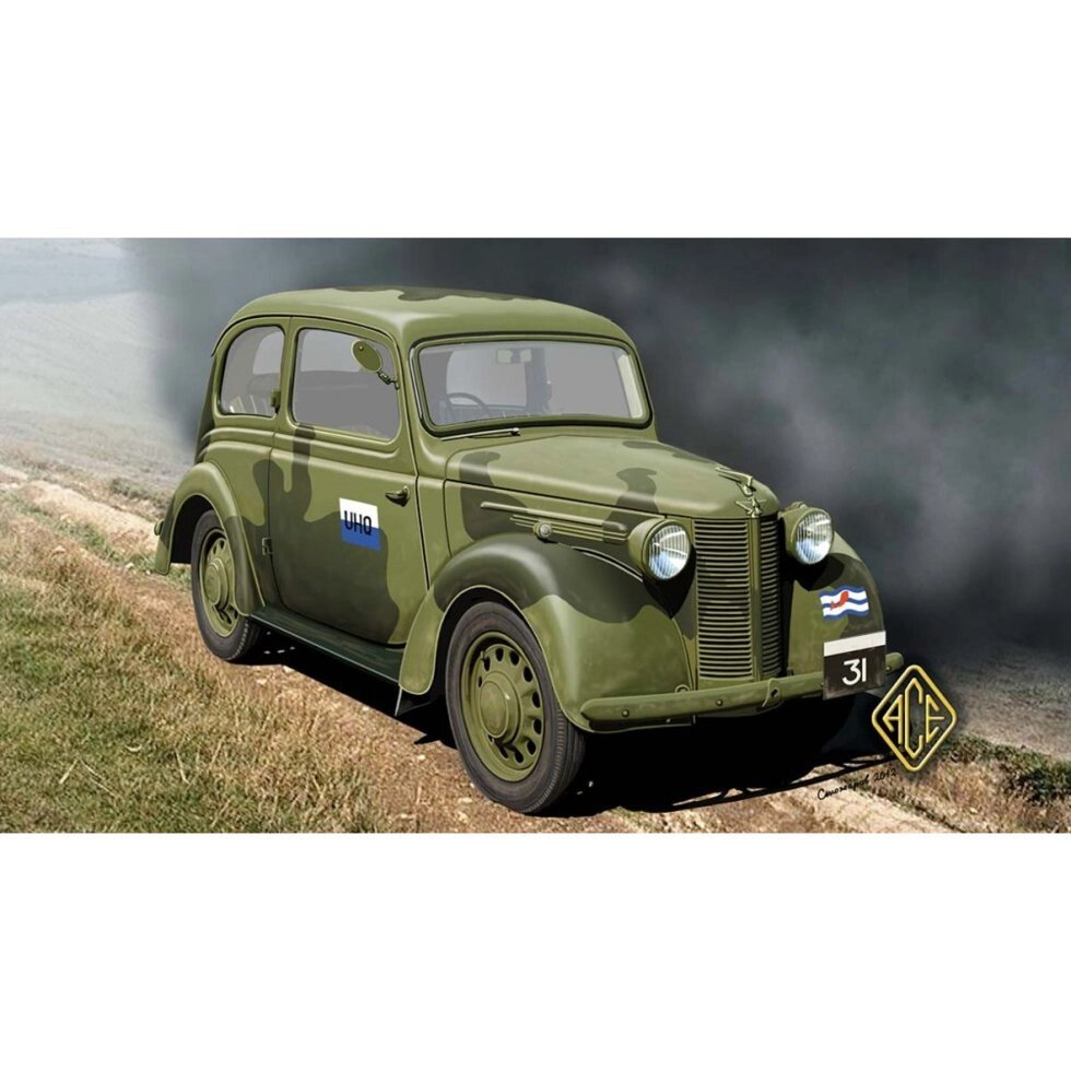 Чотирьохвіконної вісімка ARA (Forlite Saloon 8HP) Mod.1939. 1/72 ACE 72513 від компанії Хоббінет - збірні моделі - фото 1