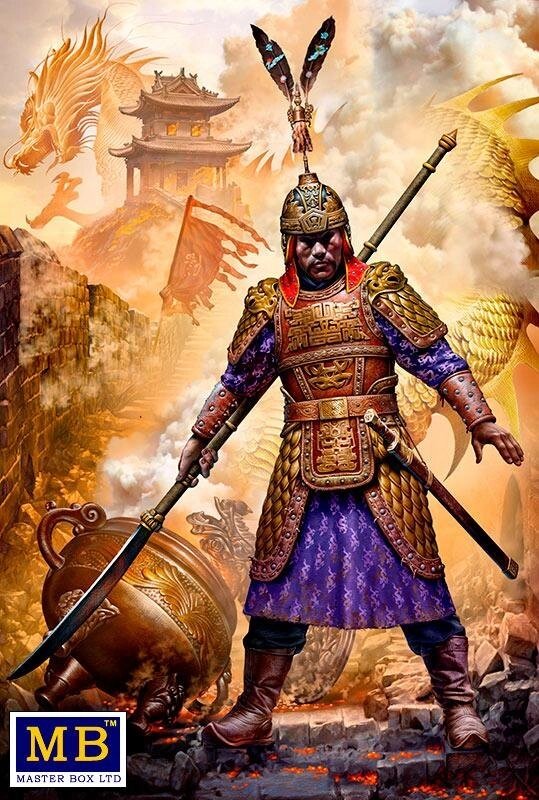 Чжу Юаньчжан, засновник китайської династії Мін. Битва за Нанкін, 1356 в масштабі 1:24. MASTER BOX 24059 від компанії Хоббінет - збірні моделі - фото 1