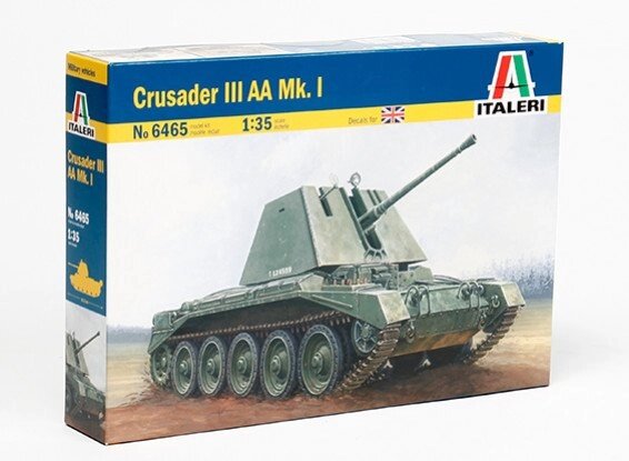 Crusader III AA Mk.1. Збірна модель британського танка в масштабі 1/35. ITALERI 6465 від компанії Хоббінет - збірні моделі - фото 1