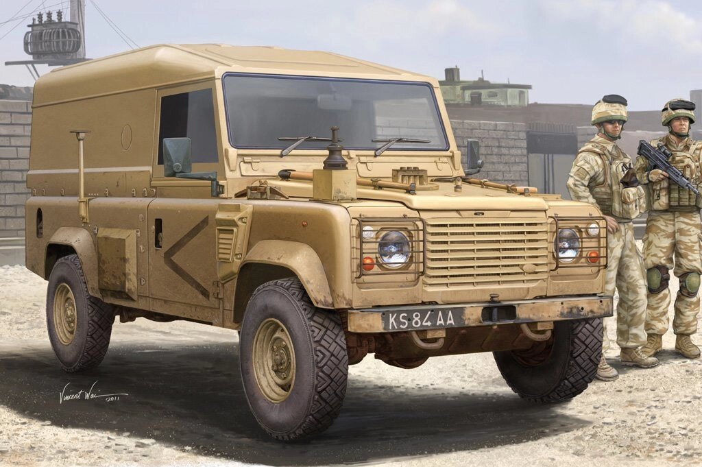 Defender 110 Hardtop. Збірна модель військового автомобіля в масштабі 1/35. HOBBY BOSS 82448 від компанії Хоббінет - збірні моделі - фото 1