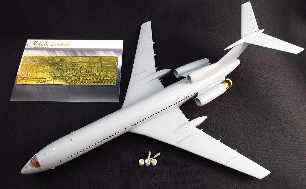 Деталізація комплекту для літака Ту-154. 1/144 METALLIC DETAILS MD14402 від компанії Хоббінет - збірні моделі - фото 1