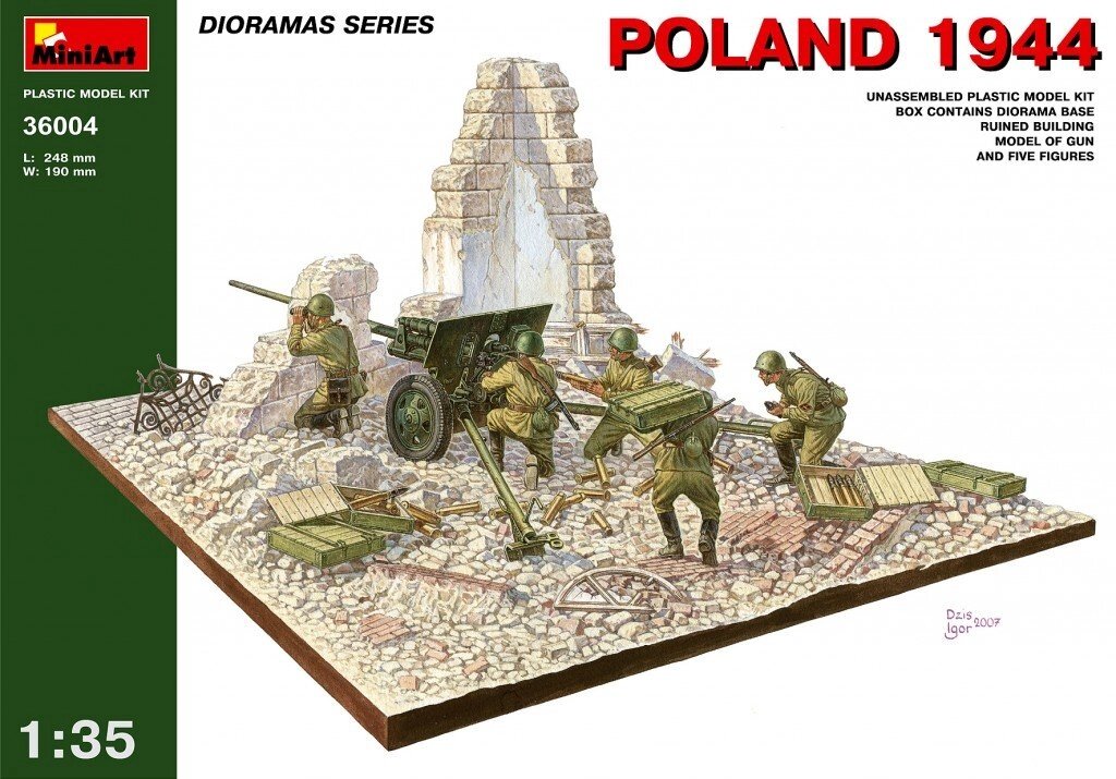 Діорама Польща 1944р. 1/35 MINIART 36004 від компанії Хоббінет - збірні моделі - фото 1