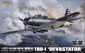 Douglas TBD-1 Devastator - VT-6 на Wake Island 1942. Модель бомбардувальника в масштабі 1/48. GREAT WALL HOBBY L4809