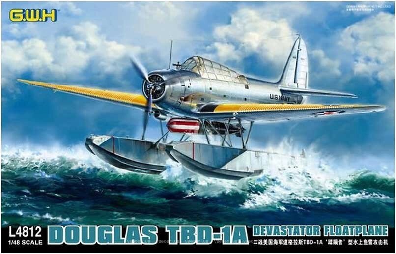 Douglas TBD-1a "Devastator". 1/48 GREAT WALL L4812 від компанії Хоббінет - збірні моделі - фото 1