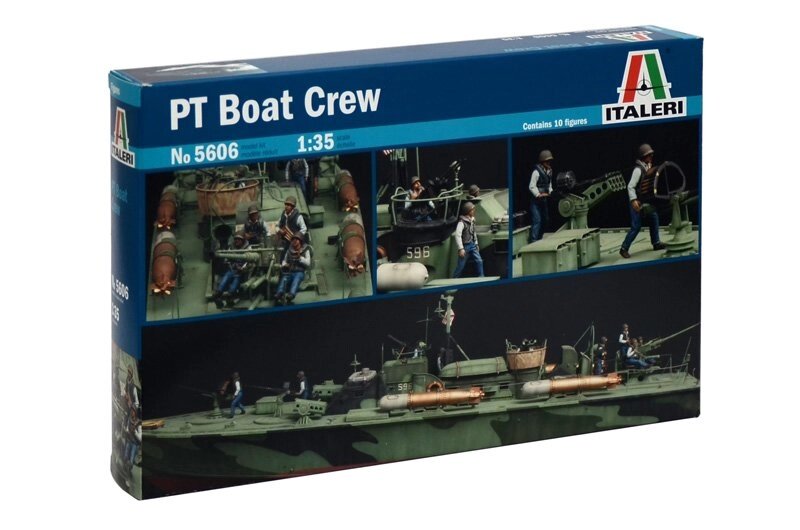 Екіпаж торпедного катера. Набір фігурок в масштабі 1/35. ITALERI 5606 від компанії Хоббінет - збірні моделі - фото 1