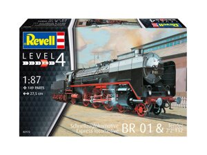 Експрес-локомотив BR01 із тендером 2'2 T32. Збірна модель у масштабі 1/87. REVELL 02172