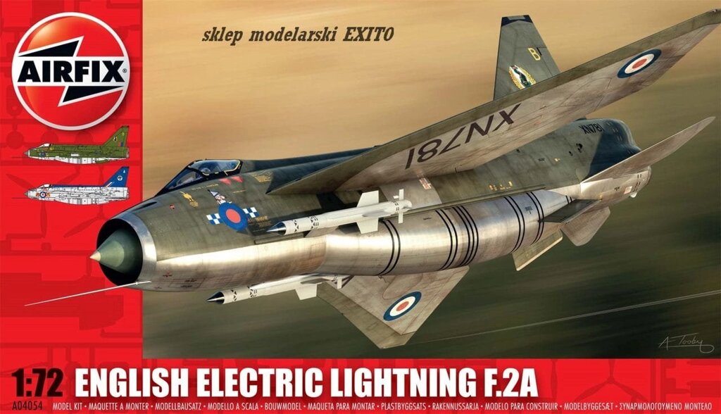 English Electric Lightning F.2A. 1/72 AIRFIX 04054 від компанії Хоббінет - збірні моделі - фото 1
