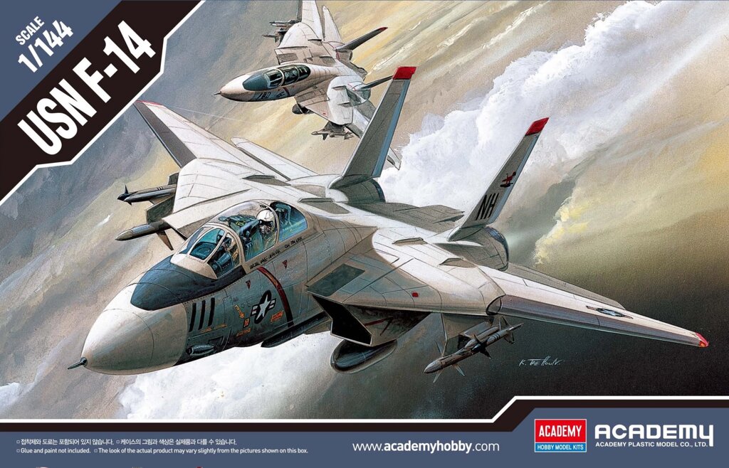 F-14 TOMCAT. Збірна модель у масштабі 1/144. Academy 12608 від компанії Хоббінет - збірні моделі - фото 1