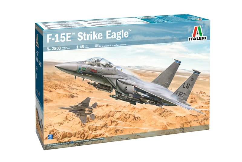 F-15E Strike Eagle. Модель літака у масштабі 1/48. ITALERI 2803 від компанії Хоббінет - збірні моделі - фото 1