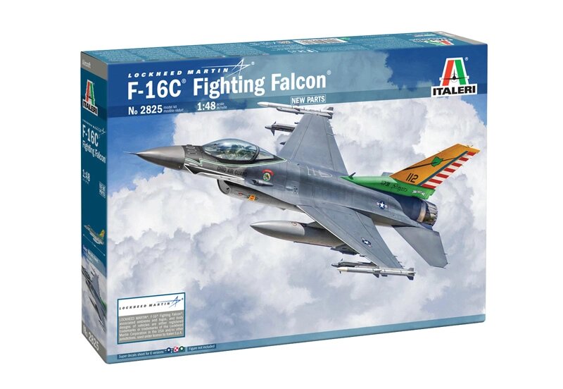 F-16C Fighting Falcon. Модель літака у масштабі 1/48. ITALERI 2825 від компанії Хоббінет - збірні моделі - фото 1