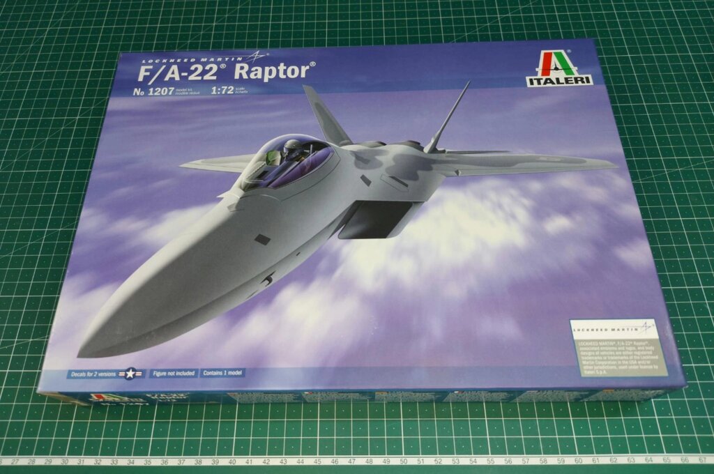 F-22 Raptor. Збірна модель літака в масштабі 1/72. ITALERI 1207 від компанії Хоббінет - збірні моделі - фото 1