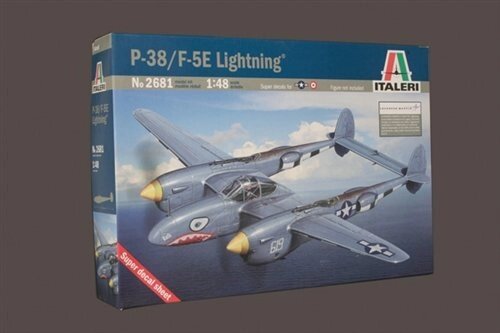 F - 5E Lightning. Збірна модель розвідувального літака в масштабі 1/48. ITALERI 2681 від компанії Хоббінет - збірні моделі - фото 1
