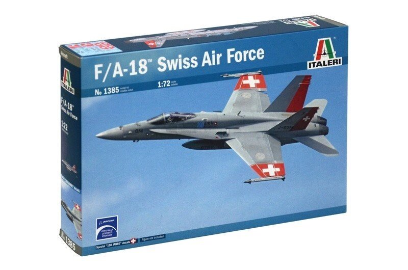 F / A-18 HORNET SWISS AIR FORCES. 1/72 ITALERI 1385 від компанії Хоббінет - збірні моделі - фото 1