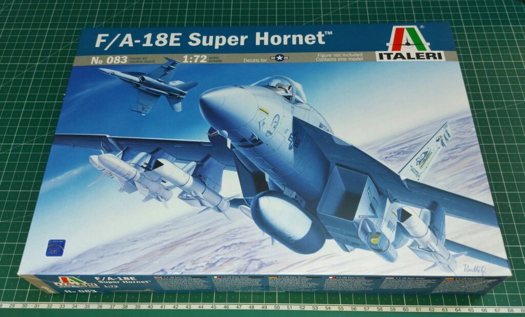 F/A -18E SUPER HORNET. Збірна модель літака в масштабі 1/72. ITALERI 083 від компанії Хоббінет - збірні моделі - фото 1