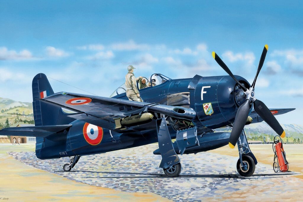 F8F-1B Bearcat. Збірна модель літака в масштабі 1/48. HOBBY BOSS 80357 від компанії Хоббінет - збірні моделі - фото 1