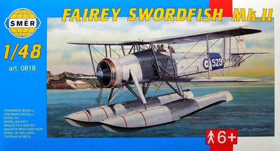 Fairey Swordfish Mk.II модель британського літака. 1/48 SMER 0818 від компанії Хоббінет - збірні моделі - фото 1
