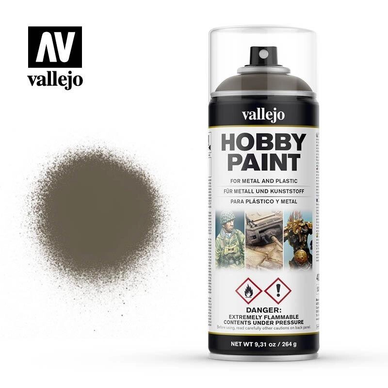 Фарба-спрей американський оливково-сірий 400 мл. VALLEJO 28005 від компанії Хоббінет - збірні моделі - фото 1