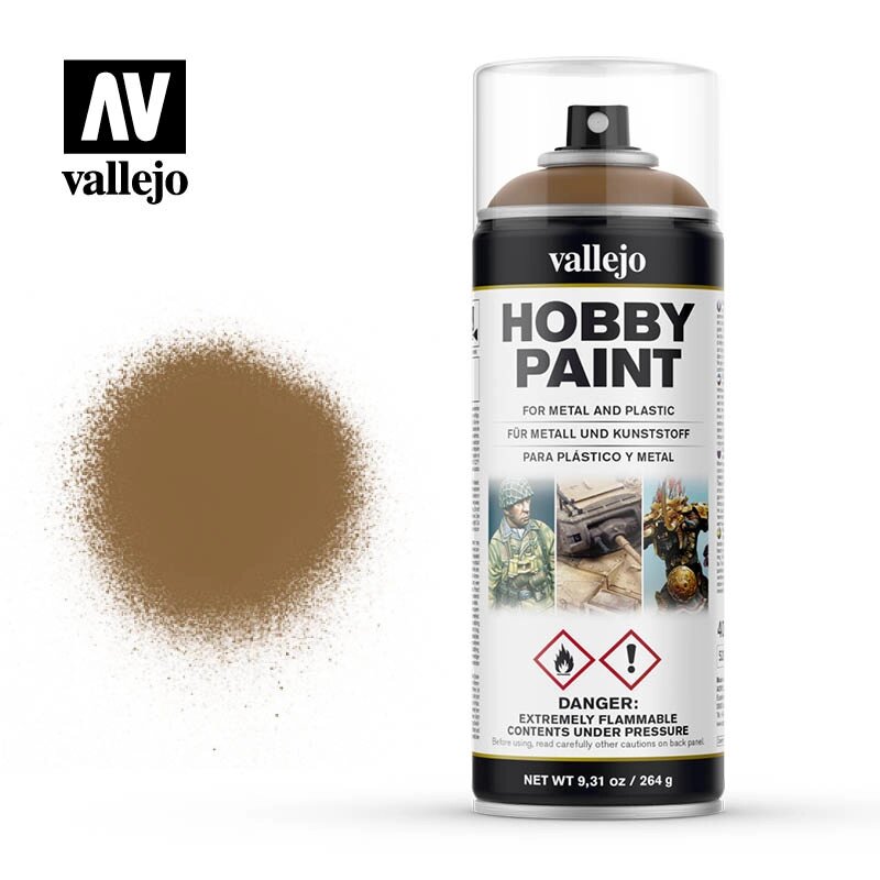 Фарба-спрей коричнева шкіра 400 мл. VALLEJO 28014 від компанії Хоббінет - збірні моделі - фото 1