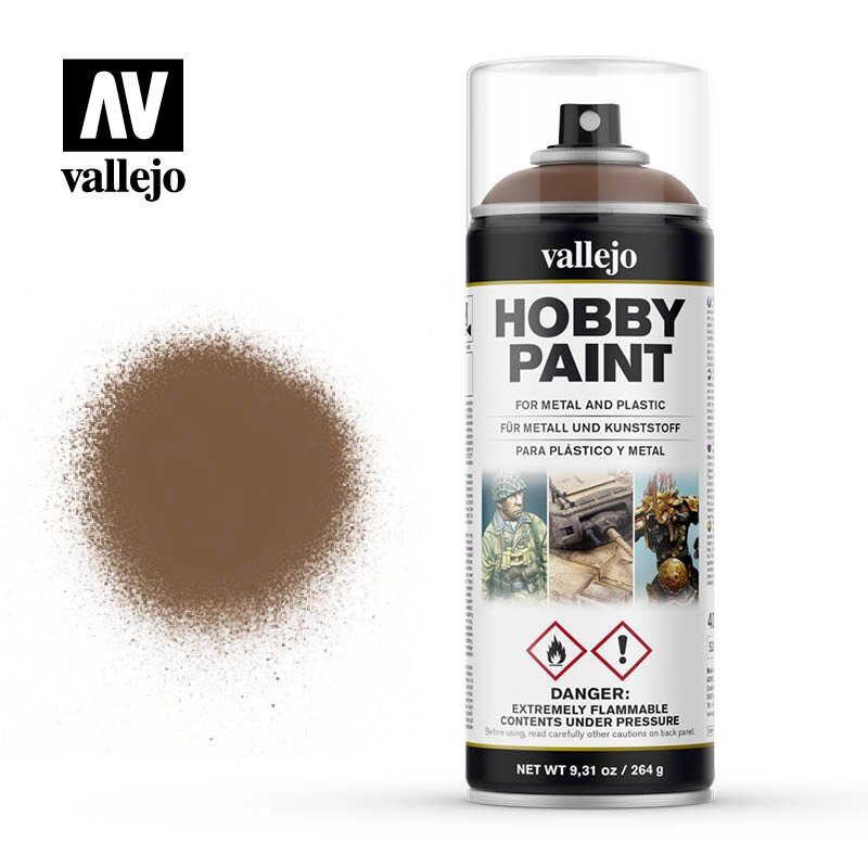 Фарба-спрей коричневі жуки 400 мл. VALLEJO 28019 від компанії Хоббінет - збірні моделі - фото 1