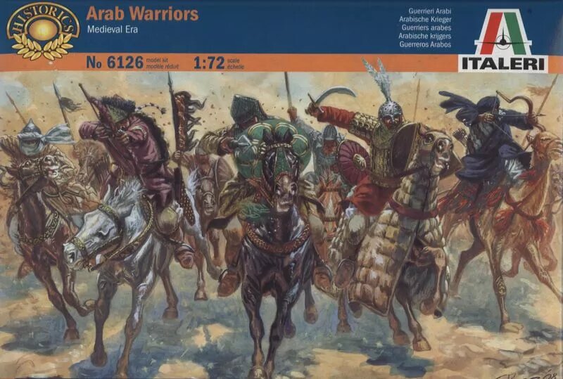 Фігури Арабські воїни (Arab warriors) середні століття. 1/72 ITALERI 6126 від компанії Хоббінет - збірні моделі - фото 1