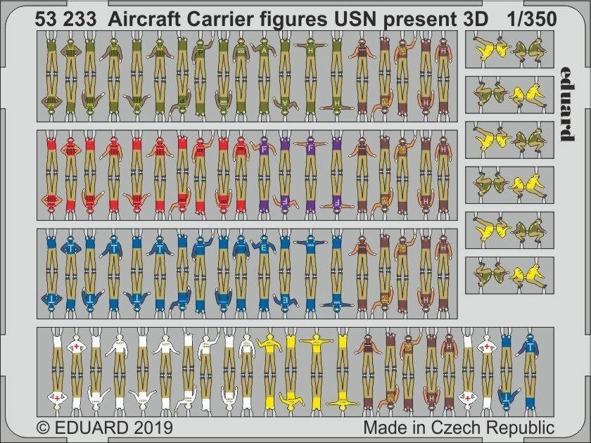 Фігурки для авіаносців USN, сучасний варіант, 3D. 1/350 EDUARD 53233 від компанії Хоббінет - збірні моделі - фото 1