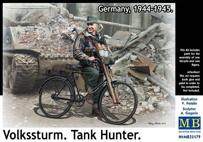 Фольксштурм. Мисливець за танками. Німеччина, 1944-1945. 1/35 MASTER BOX 35179 від компанії Хоббінет - збірні моделі - фото 1
