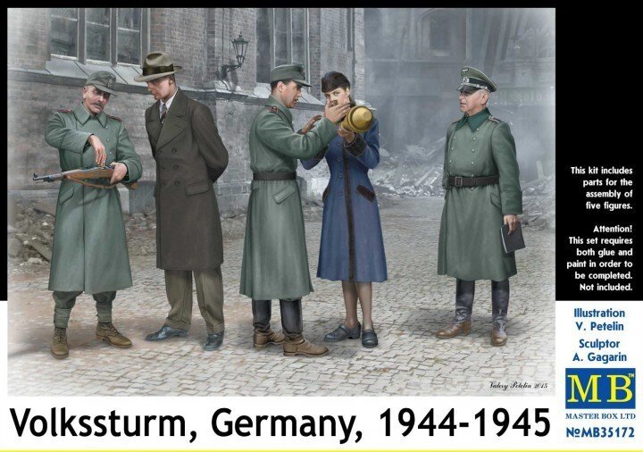 Фольксштурм, Німеччина, 1944-1945. 1/35 MASTER BOX 35172 від компанії Хоббінет - збірні моделі - фото 1