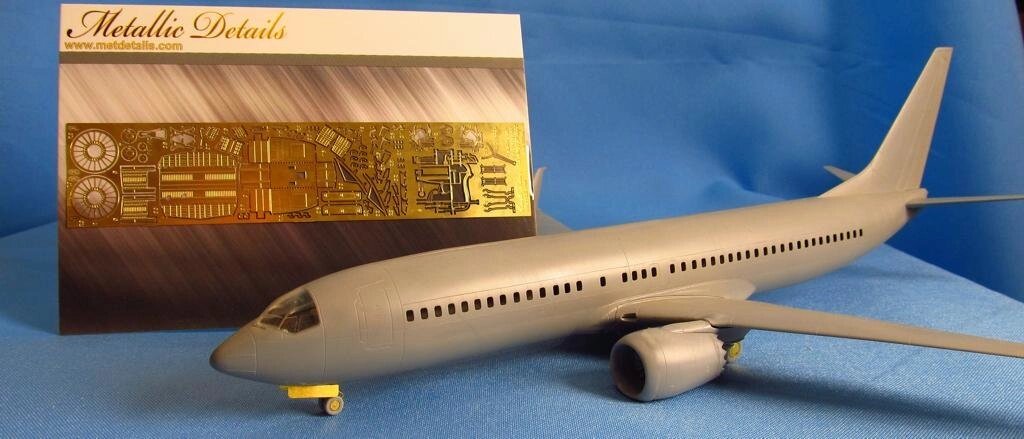 Фототравлення для деталировки моделі літака Boeing 737 MAX. 1/144 METALLIC DETAILS MD14424 від компанії Хоббінет - збірні моделі - фото 1