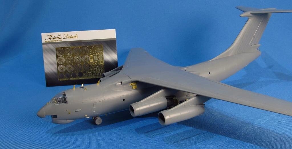 Фототравлення для деталировки моделі літака Іл-76. 1/144 METALLIC DETAILS MD 14421 від компанії Хоббінет - збірні моделі - фото 1