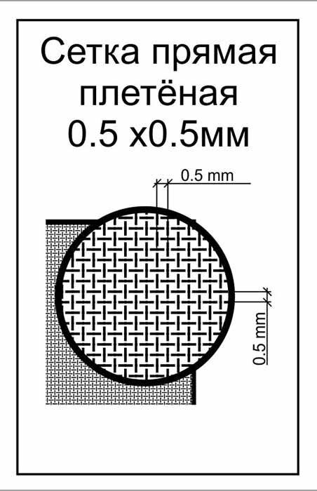 Фототравлення для моделювання. Сітка пряма плетена. Осередок 0,5 х0,5 мм. ACE S008 від компанії Хоббінет - збірні моделі - фото 1