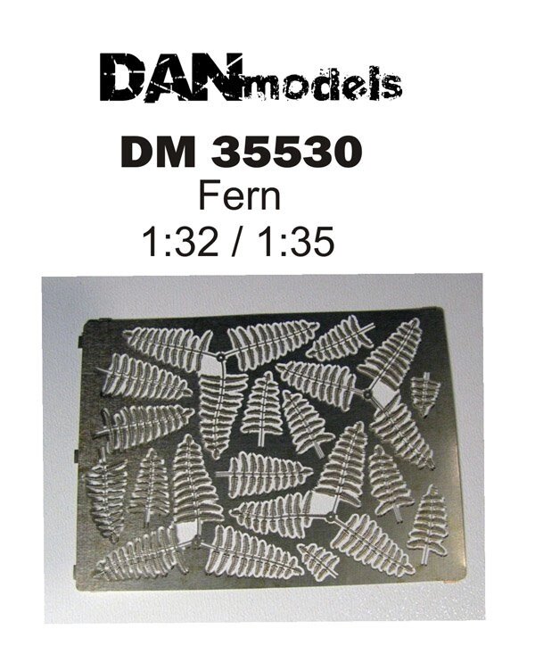 Фототравлення. Листя папороті. № 1. 1/35 DANMODELS DM35530 від компанії Хоббінет - збірні моделі - фото 1